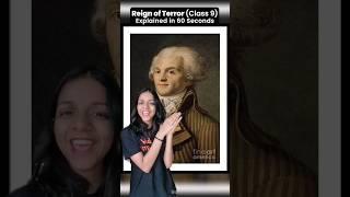 ‘Reign Of Terror’French Revolution Explained in 60 Seconds ⏱️Class 9 History #class9 #studytips