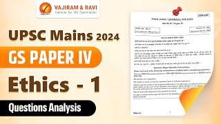 UPSC Mains 2024: GS Paper IV Detailed Analysis (Ethics Part 1) Vajiram and Ravi