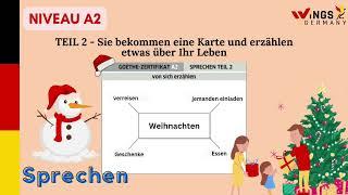 German A2 - Teil 2 - Weihnachten | Sprechen A2 | Goethe, ÖSD Deutschlernen | Practise german