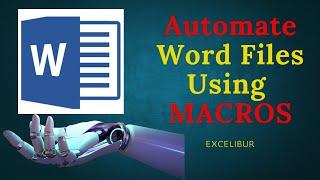 Create Microsoft Word macros