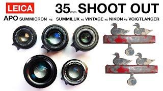 Leica Made the Ultimate 35mm Lens! APO M Summicron Shoot Out vs Voigtlander, Nikon, Vintage