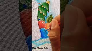 Pintura de biscoito de natal. Pintura natalina. Assista ao vídeo completo no meu canal!