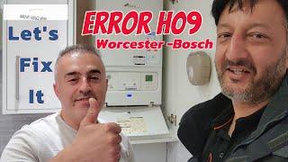 Worcester-Bosch boiler repair Error code H09 Birminghamg gassafe central heating repair specialist