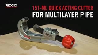 RIDGID 151-ML Quick Acting Tubing Cutter