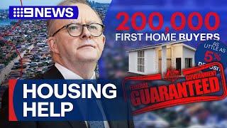 First home buyer milestone, as leaders tackle election pledges | 9 News Australia