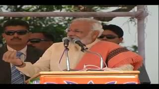 Shri Narendra Modi addressing a Public Meeting in Shahdol, Madhya Pradesh