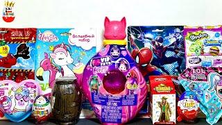 SURPRISE MIX! VIP PET Cats, Shopkins, Among US, Spider-Man, Sweet Unicorn, Unboxing Surprises