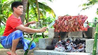 BEEF SHAWARMA | 40kg Beef Shawarma Making In Our Village | Shawarma Recipe