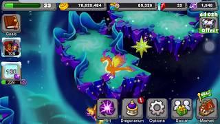 How to breed RAYLEAIN galaxy DRAGON in dragonvale. Fully feeding and walkthrough.