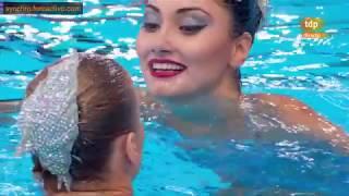 Evangelia Papazoglou/Evangelia Platanioti (GRE) Duet Free Final Glasgow European Championships 2018