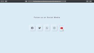 Social Media Icons Hover Effects | HTML & CSS