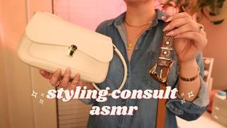 ASMR Styling Consultation   Soft-Spoken  Fabric & Leather Sounds, Personal Attention, Ipad