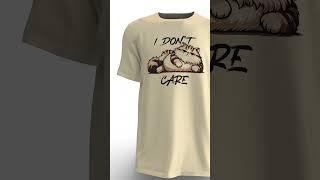 FANTUCCI Unisex Cool T-Shirts | I Don't Care T-Shirt | 100% Cotton