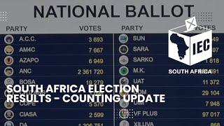 South Africa Election Results - Counting Update