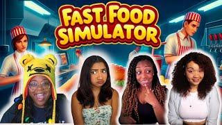 Best Restaurant In Town | Fast Food Simulator @Krystalogy @BarefootTasha @JazzyGuns