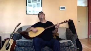 Aziz Keskin playing baglama Saz Turkish folkloric music / instrumental