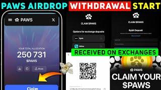 Paws Airdrop Withdrawal | How to Deposit Paws Token on Bitget , Bybit | Paws Airdrop Claim & Update