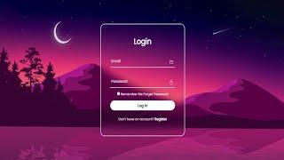 How To Make Animated Login Form Using HTML & CSS | Step By Step Login Form For Beginners