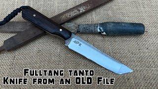 Making a Knife From an Old File /Tanto Style