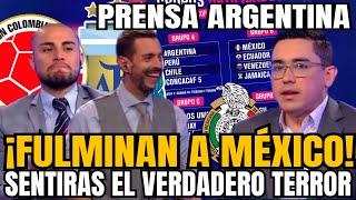 PRENSA ARGENTINA ANALIZA LOS GRUPOS DE LA COPA AMÉRICA Y FULMINAN A MÉXICO EN PROGRAMA EN VIVO