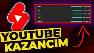 YOUTUBE'DAN KAÇ PARA KAZANDIM? #shorts