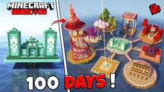 I Survived 100 Days in  OCEAN TEMPLE in Minecraft Hardcore (Hindi)