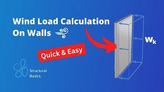 Wind Load Calculation on Walls | According to Eurocode | Tutorial