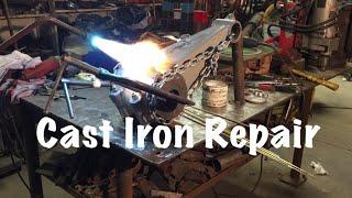 Cast Iron Repair On A Oscar Delavaux Drill Press