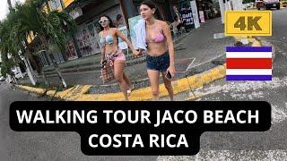 WALKING TOUR IN JACO BEACH COSTA RICA  | 4K BEACH VIEWS #costarica #travel #vlog #walking #beach