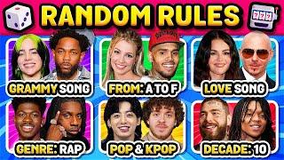 Save One Song ⭐️ RANDOM: NEW RULES, 6 SONGS QUIZ | Music Challenge