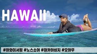 서퍼걸 하와이 서핑여행 /노스쇼어 서핑 Hawaii north shore surfing