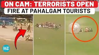 Chilling First Video Of Pahalgam Attack; Panicked Tourists Run For Life As Terrorists Open Fire
