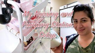 My Current Nursing and Pumping Station Setup - Breastfeeding Tips and Hacks!