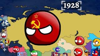 History of Russia and Its Neighbours (1900-2022) Countryballs