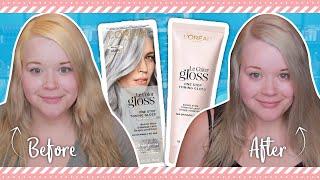 L'Oreal Paris Le Color Gloss One Step |  Silver Hair Color Treatment Try-On & Review