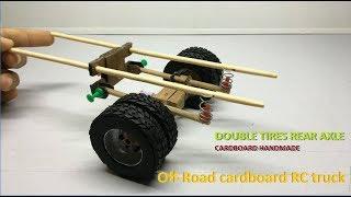 Double Tires Rear Axle Off Road How to make RC Heavy Truck Rear Axle Off Road From Cardboard