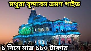 কম খরচে মথুরা বৃন্দাবন ভ্রমণ গাইড || ১৮০ টাকায় ১ দিনে || দিল্লি আগ্রা মথুরা বৃন্দাবন সিরিজ || Ep 4