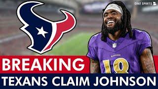 BREAKING  Texans Signing Former Ravens Receiver Diontae Johnson