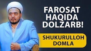 Shukurulloh domla | Farosat haqida dolzarb!