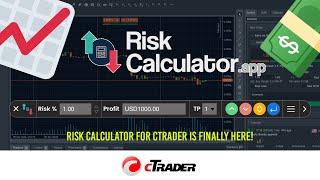 Risk Calculator for cTrader - Lot size calculator position size manager