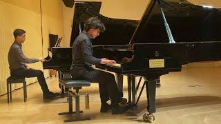 Adam Chen-Adamov plays Brahms B-dur klavierkonzert (2 pianos)