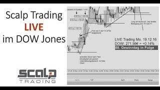 Scalp Trading - Live  im 1min Chart DOW Jones