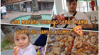 Una mañana conmigo siendo mama joven nos vamos a comer como