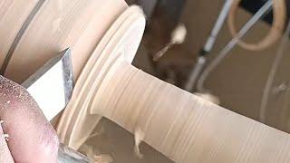 wood turning - olive wood decorative vase