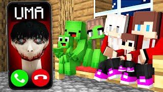 How UMA Called JJ and Mikey Family - in Minecraft Maizen!