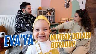 Eva için mutfak boyadık