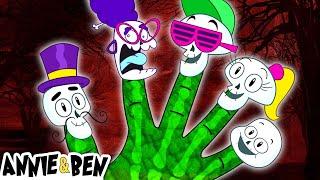 Skeleton Finger Family + More Halloween Songs For Kids  | Annie And Ben