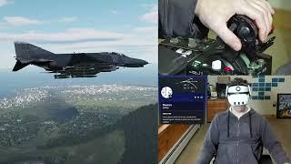 Multicam and VR | F-4E low level sortie | #quest3 #vkb #flightsimulator #aviation #dcsworld