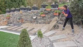 I made CONCRETE PAVERS to Create a Path on my Garden