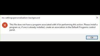 FIX: ms-setting: display and ms personalization background problem 